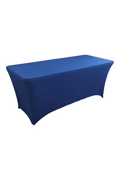 choice2 6FT Blue Elastic 4/6/8FT High Stretch Tablecloth Washable Universal B...
