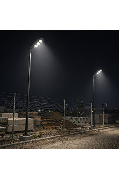 OEM ΣΕΤ 2 τεμαχίων Φωτιστικό Δρόμου με 90 LED, Ηλιακή Φόρτιση (V16)