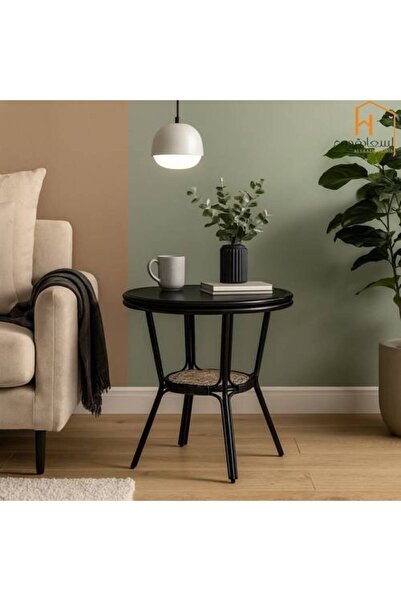 Al Saadah Home طاولة خدمة فردية - أسود