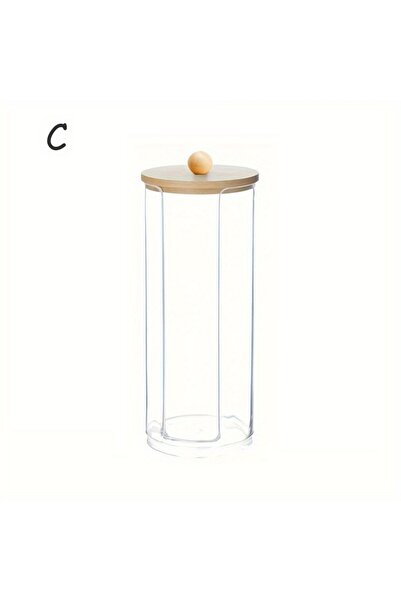 Choice5 C 1pc Clear Acrylic Swab Holder Storage Organizer Dispenser Jars Home...