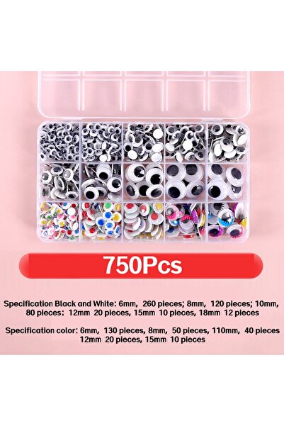 Choice 750pcs 700/750Pcs Self-Adhesive Doll Eye Set 4-12mm for DIY Scrapbooki...