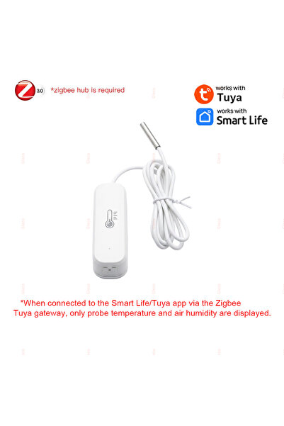 Choice For Tuya(No air tem) Zigbee Smart Thermometer Hygrometer With Probe De...