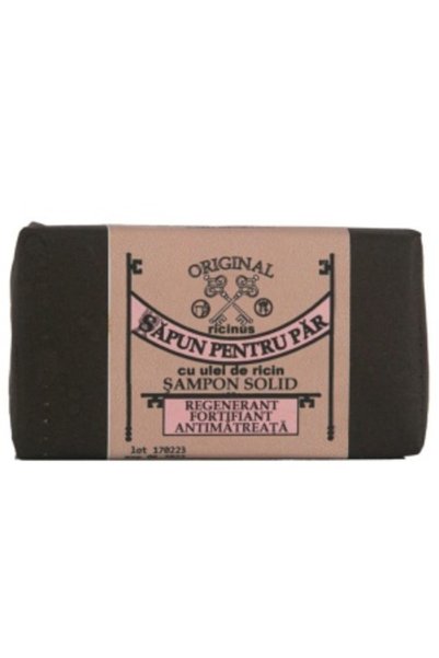 Cheia Șampon solid cu ulei de ricin - Fortifiant, 90 gr