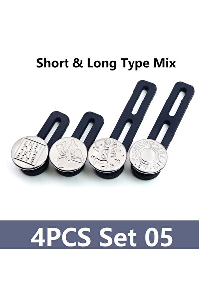 Choice3 4PCS Set 05 4/6pcs Jeans Button Extender Universal Pants Extender But...
