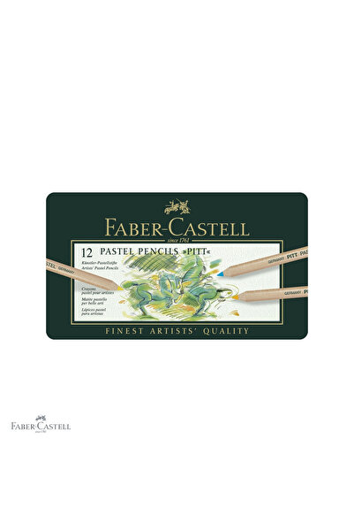 Faber Castell Set de 12 creioane pastelate Pitt Faber-Castell, cu mină de 4,3...