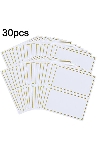 Choice1 30pcs 10~50pcs Table Place Cards Foldable Gold Foil Border Table Card...