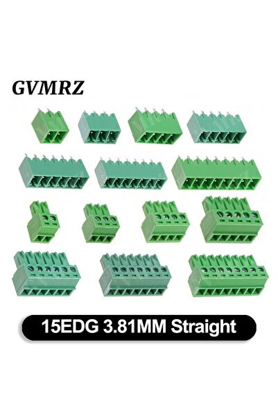Choice17 2P Straight 5Set/ 15EDG 3.81mm PCB Seal Screw Terminal Block 2~12 Pi...