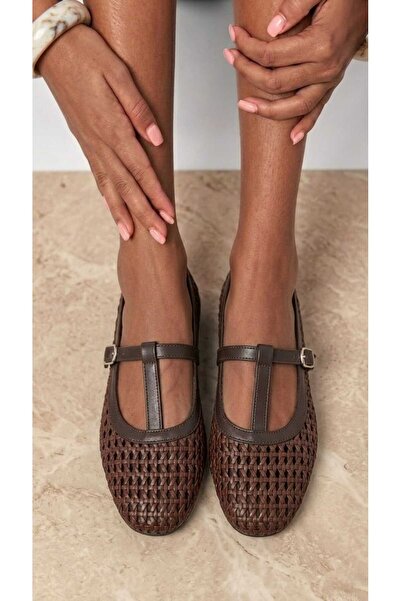 Luvesta Shoes LUVESTASHOES HASIR ÖRGÜ DESENLİ BABET
