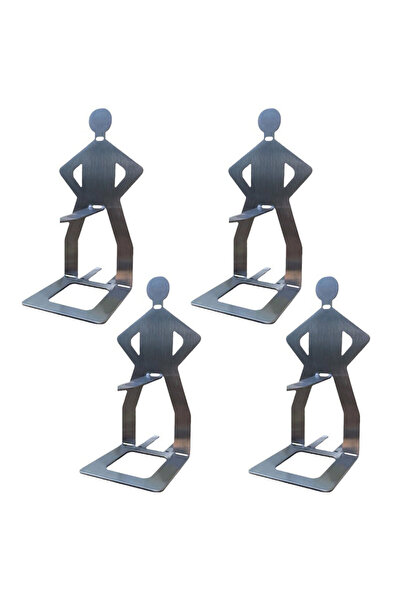 Choice 4 قطع حامل نقانق هوت دوج قابل لإعادة الاستخدام، محمول، من الفولاذ المق...