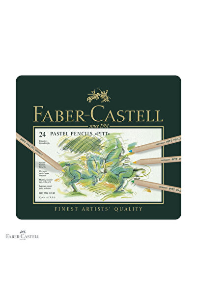 Faber Castell Set de 24 creioane pastel Faber-Castell Pitt, cu mină de 4,3 mm...