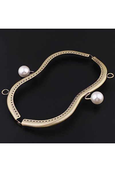 Choice1 White 1PC Vintage Metal Frame for Purse Bag Sewing Bronze Tone with P...