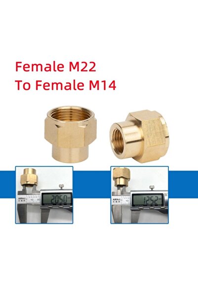 choice2 موصل نحاسي F22 إلى F14 بمقاسات 3/8 و1/4 بوصة وM14 وM18 وM22، محول ذكر...