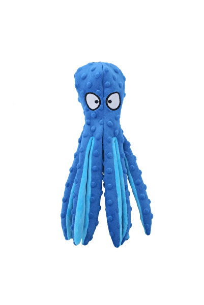 Choice3 blue Dog Squeaky Toys Octopus - No Stuffing Crinkle Plush Dog Toys fo...