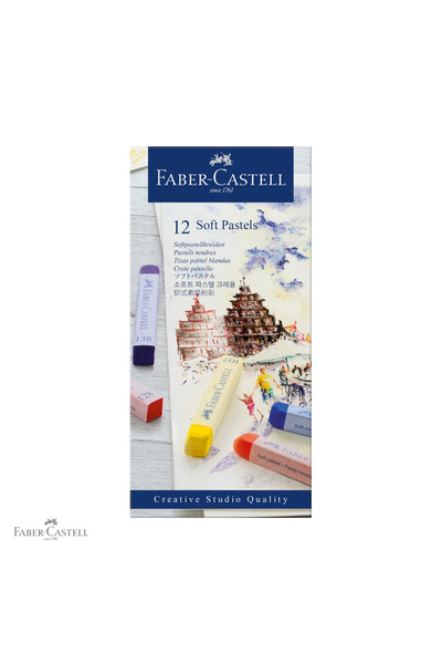 Faber Castell Set de 12 creioane pastel moi de la Faber-Castell, culori vibra...