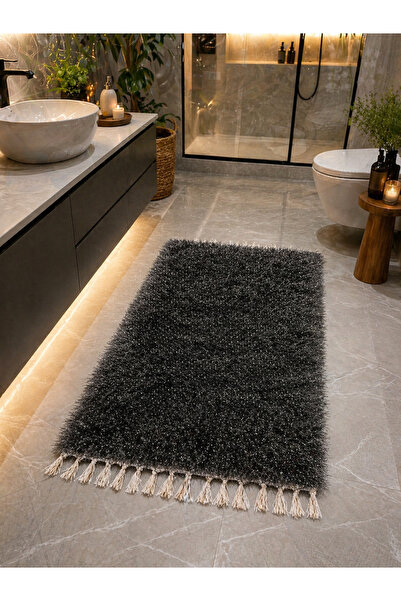 LaraLisa Χειροποίητο χαλάκι από βελούδινο χαλί από μπαμπού βισκόζη με μαλακό ...