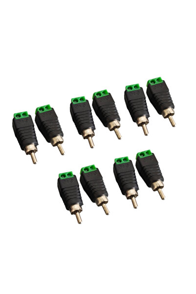Choice4 10pcs male 4/10pcs RCA Male Plug & Female Socket To Terminal Block Ad...