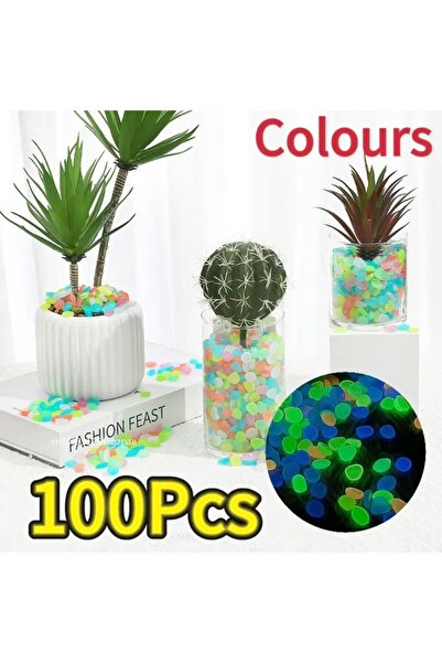 Choice13 1bag (100pcs) Mix color 100-1000pcs Garden Decor Luminous Stones Glo...