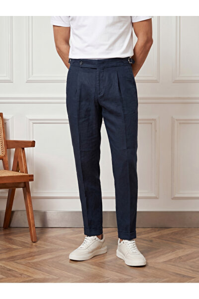 BASEL.CO Παντελόνι από λινό υψηλής ποιότητας σε στυλ Old Money - Απλό και κομψό