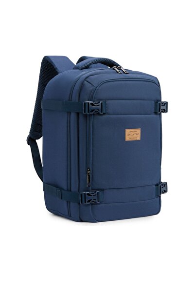 zagatto Rucsac de călătorie pentru avion, albastru, bagaj de mână 40×30×20 cm, Wizz Air, Ryanair, 10 kg, ZG1112