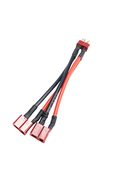 Choice3 1Pcs - T 1M-2F T Plug Parallel Battery Connector Cable Male Female Du...