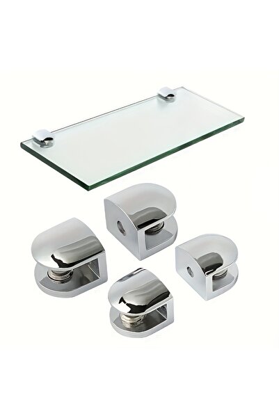 Choice 4pcs 4pcs 4Pcs Hardware Stainless Steel Glass Shelf Brackets Heavy Dut...