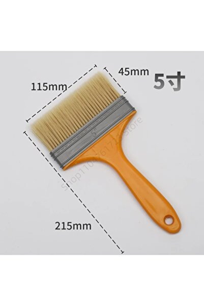 Choice 5 inch 5 Pcs Plastic Handle Home Improvement Wall Paint Brush Soft Bri...