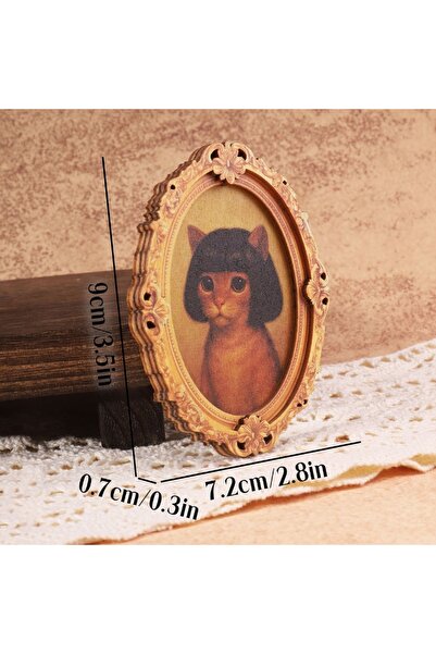 Choice1 B Cute Retro Framed Art Magnet, Funny Retro Art Wooden Magnet Frames ...