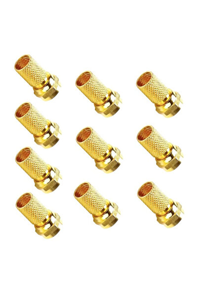 Choice 10PCS 75-5 10PCS 75 Ohm F-Type Screw-On Connectors Gold-Plated for RG6...