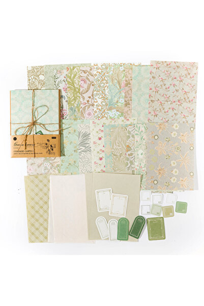 choice2 C Journamm 40Pcs Vintage Decorative Paper Collage DIY Craft Backgroun...