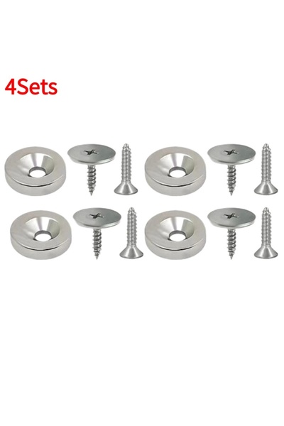 Choice3 4Set Cabinet Strong Magnetic Catches For Wardrobe Hidden Closing Magn...