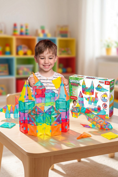 craftivio Educational Transparent Crystal Puzzle Interlocking Building Blocks...