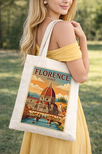 Kirbi Reklam Florence - Floransa Şehir Kişiye Özel Çift Taraflı Baskılı Bez O...