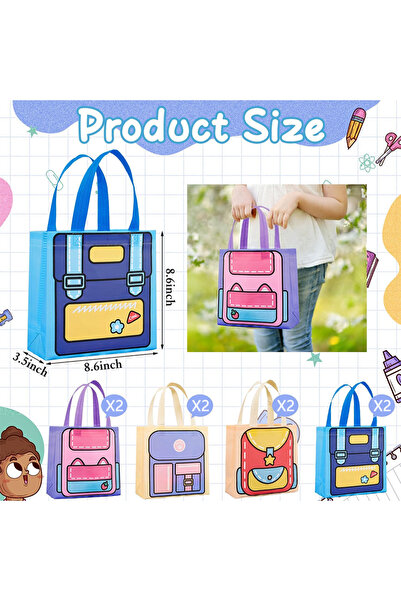 Choice 22x22x9cm 8PCS-4Colors 2/4/8pcs Reusable Children's Birthday Goodie Gi...