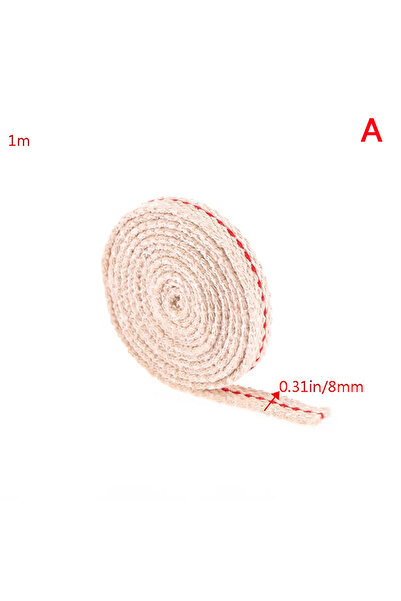 Choice1 8mm 1M Kerosene Lamp Wick Braided Cotton Wick Flat Cotton Oil Lamp Wi...