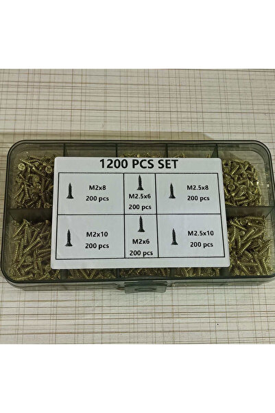 Choice 1200 قطعة من البراغي الصغيرة، تشمل براغي ذاتية اللولبة M2 و M2.5 بأحجا...
