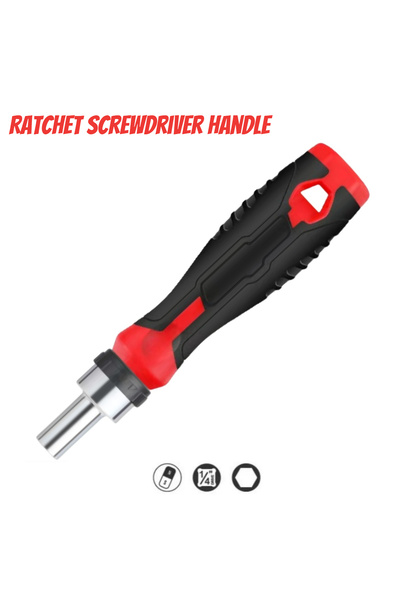 Choice5 PRO Ratchet Red 1/4 (6.35mm) Hi-Spec Ratchet Screwdriver Bit Set Mult...