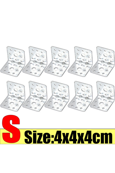 Choice S -10PCS as the figure shows 1-10pcs L-shaped Corner Brackets Furnitur...
