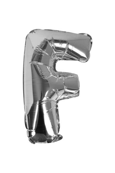 OEM Silver Balloon Letter F