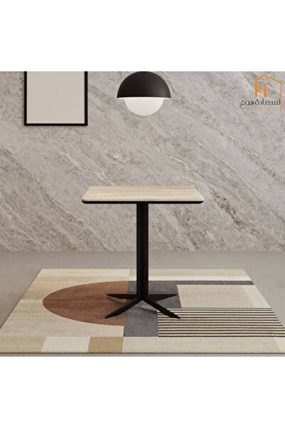 Al Saadah Home Individual Service Table - Wooden - 60*60*76