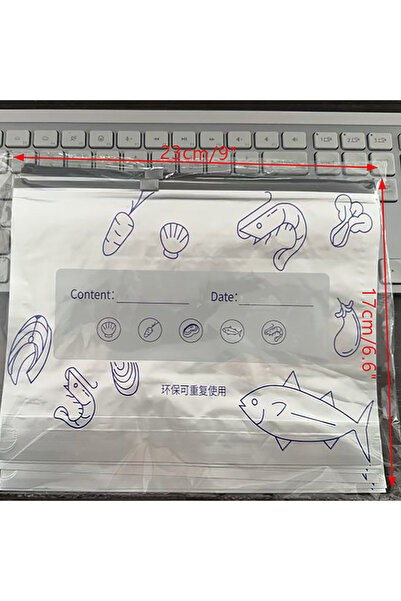 choice2 M HUAHUABag of 10 Large Aluminum Foil Food Storage Bags; Reusable, Fr...