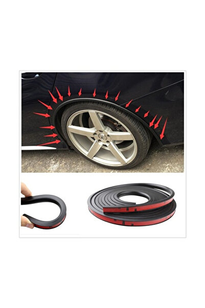 Avex Σετ 4 Μαύρα Στολίδια Προστασίας Πτερυγίων από Καουτσούκ