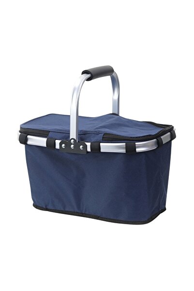 Choice Navy Picnic Basket Outdoor Ice Pack Foldable Insulation Bag Portable S...