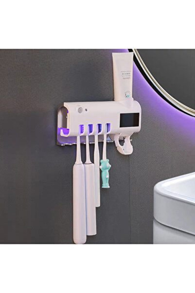 Optim Solution Έξυπνος Διανομέας Οδοντόκρεμας με Αποστειρωτή UV – Θήκη Οδοντό...