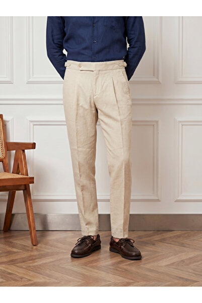 BASEL.CO Παντελόνι από λινό υψηλής ποιότητας σε στυλ Old Money - Απλό και κομψό