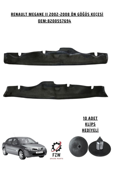 FZW RENAULT MEGANE II MOTOR ÖN ÜST GÖĞÜS KEÇESİ (8200499530)(8200557694)
