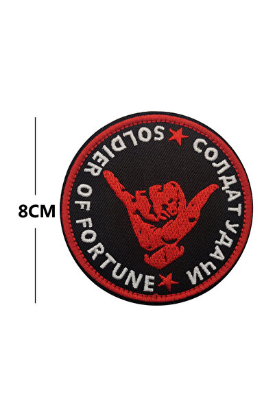 Choice6 2 Skull Ghost Finger Skeleton Bone Fortune Soldier Patch OK Sign Glow...