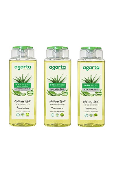 Agarta Duş Jeli Aloevera AHA - 400 ml * 3 Ad