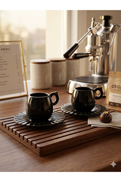 kasımoğulları concept Pera Serisi 2'li Seramik Espresso ve Türk Kahvesi Finca...