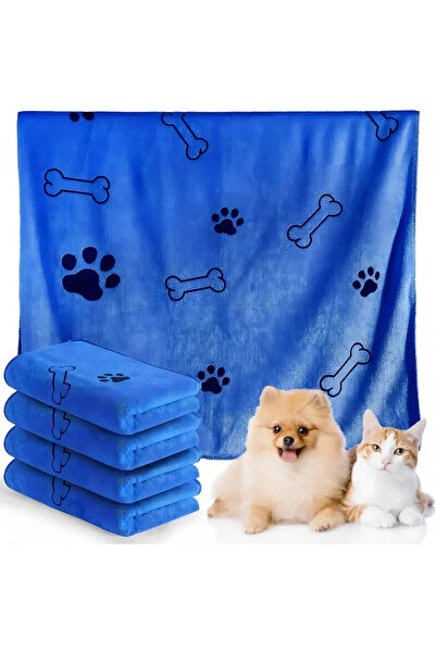 Choice1 60cmx100cm Blue Quick-drying and Absorbent for Dog and Cat Bathing Pe...