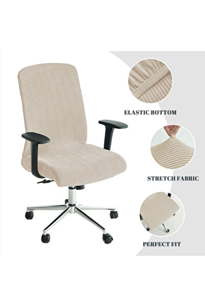 Choice A4 Office ChairCover 1PC Jacquard Stretch Office Chair Cover Anti-dirt...